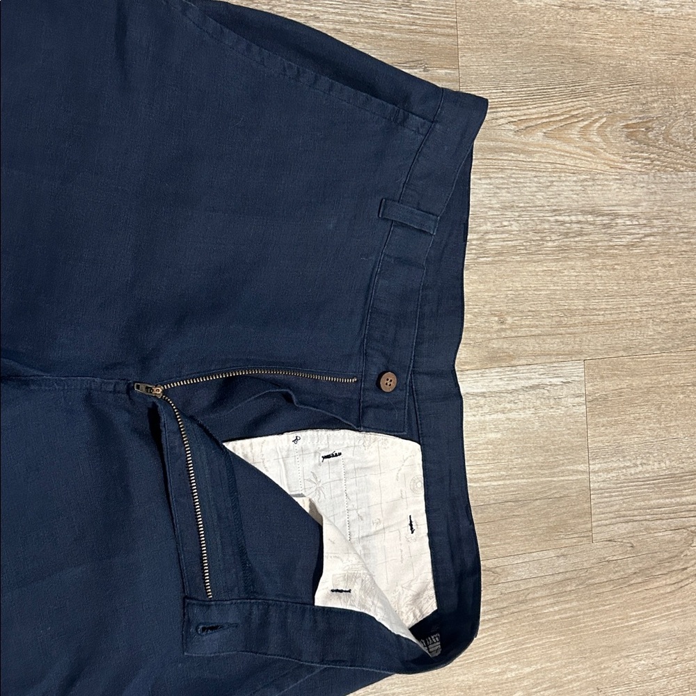 Jos.A.Bank 100% Linen Men’s Pant Navy 34x29 - Picture 3 of 9